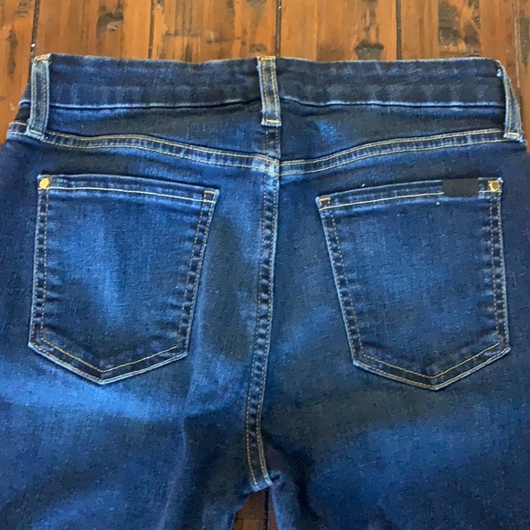 Jen7  7 for all Mankind - ankle skinny blue jeans size 2 - Picture 4 of 6